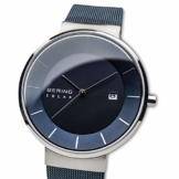 BERING Herren Analog Solar Uhr mit Edelstahl Armband 14639-307 - 1