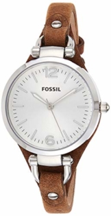 Fossil Damen analog Quarz Uhr mit Leder Armband ES3060 - 1