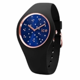 Ice-Watch - Ice Cosmos Star Deep blue - Schwarze Damenuhr mit Silikonarmband - 016294 (Medium) - 1