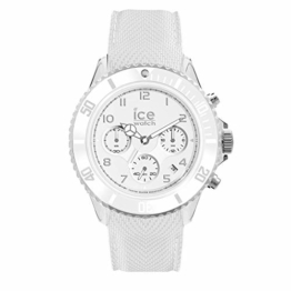 Ice-Watch - Ice Dune White - Weiße Herrenuhr mit Silikonarmband - Chrono - 014217 (Large) - 1