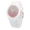 Ice-Watch - Ice lo White Pink - Weiße Damenuhr mit Silikonarmband - 013431 (Medium) - 1