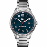 Lacoste Herren Analog Quarz Uhr mit Edelstahl Armband 2011022 - 1