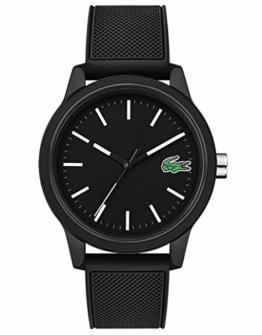 Lacoste Herren Analog Uhr Leisure mit Silikon Armband - 1