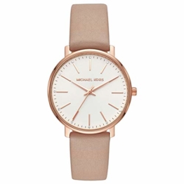 Michael Kors Damen Analog Quarz Uhr mit Leder Armband MK2748 - 1