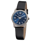 Regent Damen-Armbanduhr Elegant Analog Leder-Armband schwarz Quarz-Uhr URF867 - 1