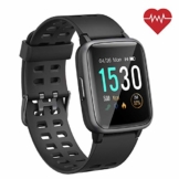 SmartWatch für Android iOS Phone 2019 Version IP68 Wasserdicht, ANGGO Fitness Tracker Uhr mit Schrittzähler Pulsmesser Schlaf Tracker, Sportuhr Kompatibel mit iPhone Samsung für Männer Frauen Kinder - 1