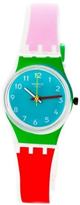 Swatch Damen Digital Quarz Uhr mit Silikon Armband LW146 - 1