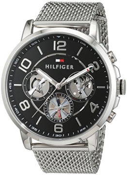 Tommy Hilfiger Herren Analog Quarz Uhr mit Edelstahl Armband 1791292 - 1