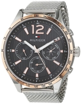 Tommy Hilfiger Unisex Multi Zifferblatt Quarz Uhr mit Edelstahl Armband 1791466 - 1