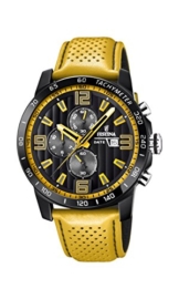 Festina Unisex Erwachsene Chronograph Quarz Uhr mit Leder Armband F20339/3 - 1