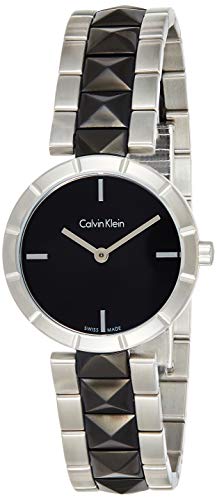 Calvin Klein Damen Analog Quarz Uhr mit Edelstahl Armband K5T33C41 - 1