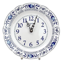 Zwiebelmuster Triptis Wanduhr Küchenuhr Uhr, Thüringer Porzellan, ca. 23.5 x 3 cm, 1 Stück - 1