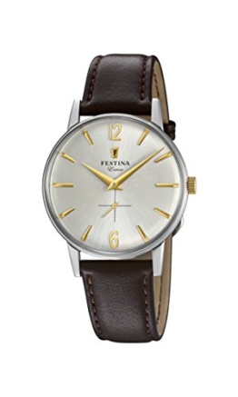 Festina Herren Analog Quarz Uhr mit Leder Armband F20248/2 - 1