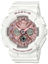 CASIO Damen Analog – Digital Quarz Uhr mit Resin Armband BA-130-7A1ER - 1