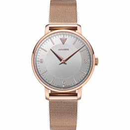 Junkers Therese Damen Analog Quarz Uhr Edelstahlarmband rosé Silber 9.25.01.07.M - 1