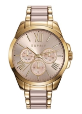 ESPRIT Damen Analog Klassisch Quarz Uhr mit Edelstahl Armband ES109222002 - 1